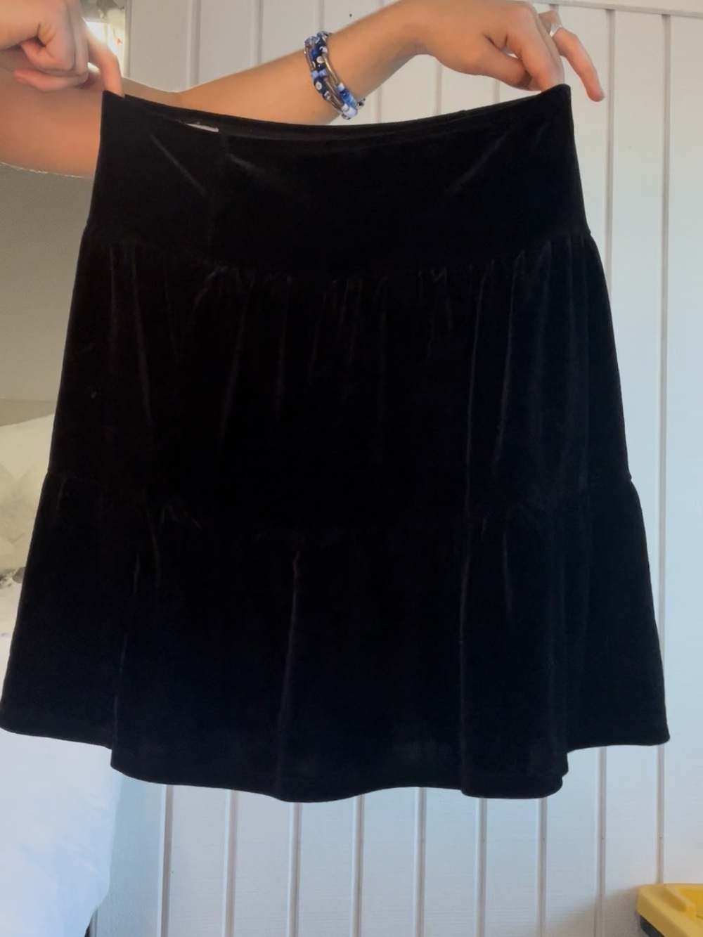 Black Velvet Skirt - Picture 4 of 4